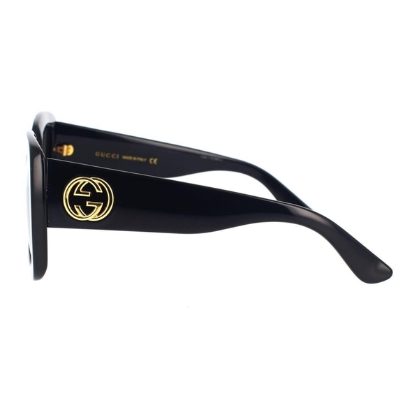 NEW GUCCI GG0141SN 001 SQUARE BLACK WOMEN’S SUNGLASSES